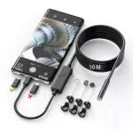 Endoscopio Telecamera di Ispezione 8mm HD 1080P Impermeabile IP67 per Android e iOS