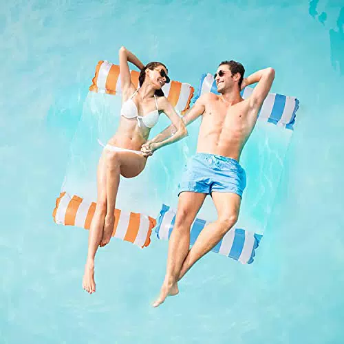Eocooy Amaca Gonfiabile 4 in 1 per Piscina e Mare - Poltrona Gonfiabile per Adulti