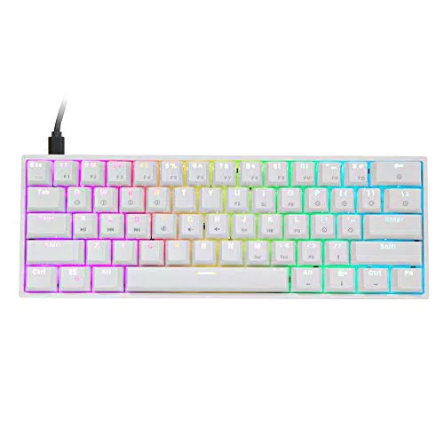 EPOMAKER SK61 Tastiera Meccanica Retroilluminata RGB USB-C Hot Swap per Gamer