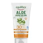 Equilibra Crema Solare Aloe SPF 30 - Abbronzatura Sana e Naturale, Water Resistant