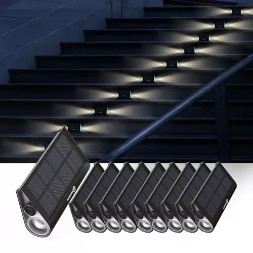 Ericsity Luci Solari da Giardino Impermeabili LED per Decorazione Esterni LD0409