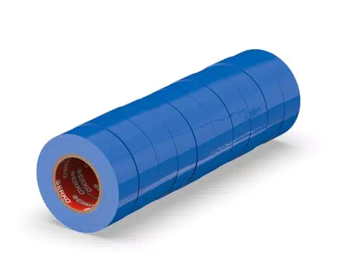 Nastro Isolante Elettrico ERKO 15 mm x 10 m: PVC Professionale per Isolamento e Riparazioni