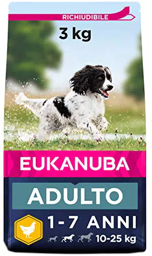 Eukanuba Cibo Secco per Cani Adulti Attivi, Ricco di Pollo Fresco