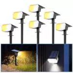 Faretto Solare da Giardino a LED con 5 Modalità - IP65 Impermeabile