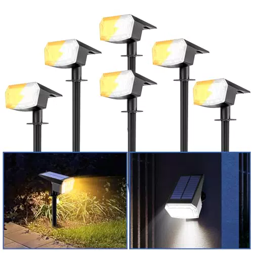 Faretto Solare da Giardino a LED con 5 Modalità - IP65 Impermeabile