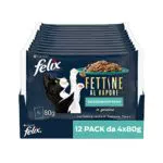 Felix Purina Cibo Umido per Gatti con Salmone e Tonno