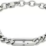 Fossil Bracciale da Uomo Heritage in Acciaio Inossidabile JF04342040