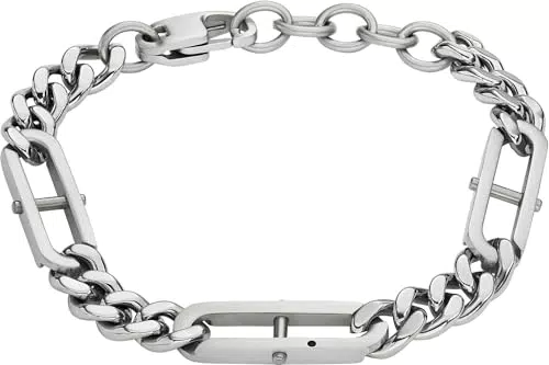 Fossil Bracciale da Uomo Heritage in Acciaio Inossidabile JF04342040
