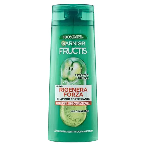 Garnier Fructis Shampoo Fortificante con Estratto di Mela - Rinforza e Rigenera
