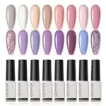 GELFAVOR Smalto Semipermanente per Unghie Gel a Lunga Durata - Kit 16 Colori