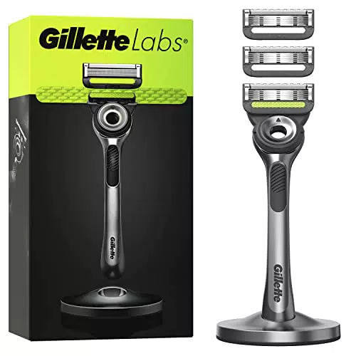 Gillette LABS Rasoio Uomo con 3 Lamette da Barba di Ricambio