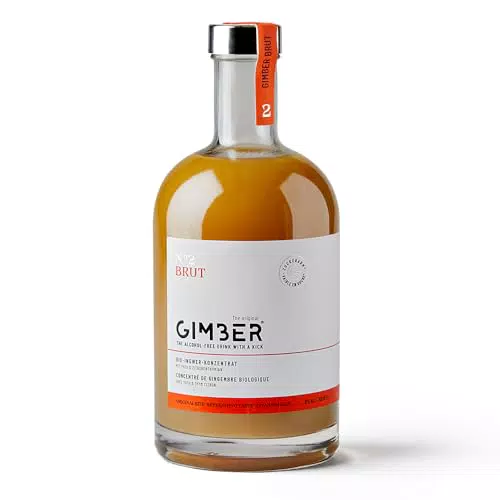 GIMBER Concentrato di Zenzero Biologico 700 ml - Bevanda Analcolica Premium con Limone ed Erbe
