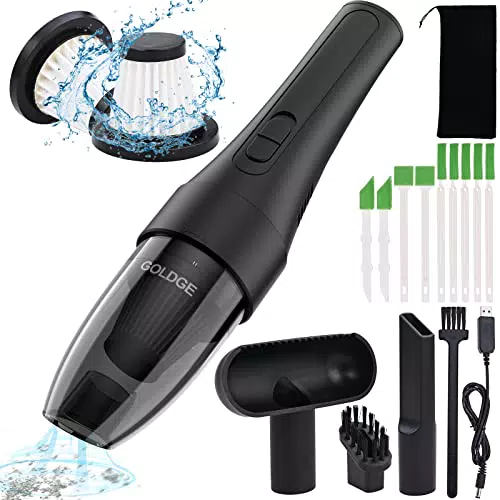 Aspirabriciole Senza Fili GOLDGE 8000Pa - Aspirapolvere Portatile Umido/Secco 120W