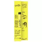 got2b Gel per sopracciglia 2 in 1 incollato per sopracciglia e bordi, tenuta 72 ore, senza residui bianchi o appiccicosità