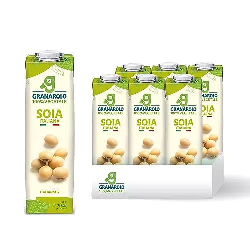Granarolo Bevanda di Soia UHT 100% Made in Italy, Alta Proteina, Senza Zuccheri