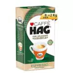 Hag Caffè Macinato Decaffeinato Gusto Espresso per Moka e Macchina da Espresso