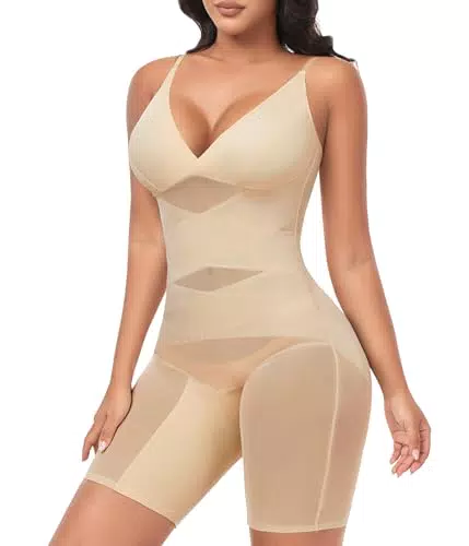 Heekpek Body Contenitivo Modellante Donna Shapewear Bodysuit Incrociato a Rete