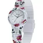Orologio Donna Wild Flower HIP HOP, Cinturino in Silicone Intercambiabile, Cassa 32 mm