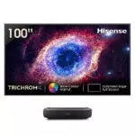 Hisense Laser TV 100 4K 2023, Schermo ALR, 3000 lumen, HDR10, Smart TV VIDAA 6.0, Dolby Vision e Atmos, Apple Airplay 2, Alexa, tivùsat 4K