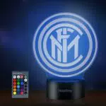 Lampada Calcio 3D LED USB Ricaricabile - Milano, 16 Colori
