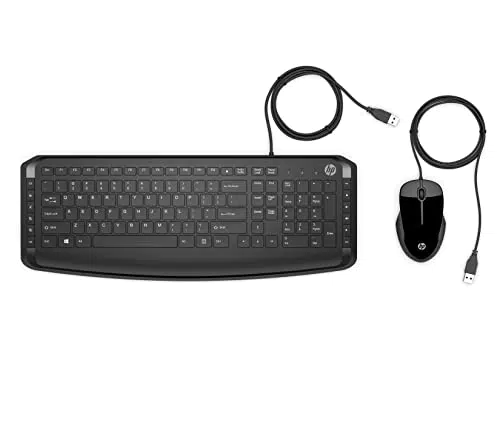 HP Pavilion Tastiera e Mouse USB con Tasti Multimediali e Design Sottile