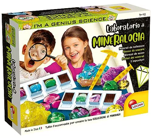 I'M A GENIUS Laboratorio di Mineralogia - Kit Educativo per Scoprire i Minerali