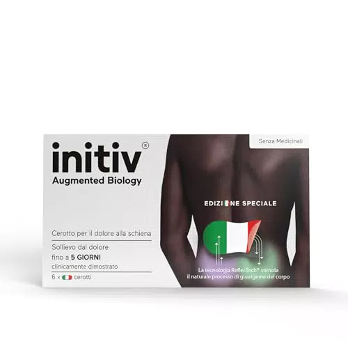 Initiv Cerotti per Dolori Muscolari e Mal di Schiena - Sollievo Fino a 5 Giorni
