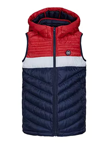JACK&JONES JUNIOR JJEHERO Bodywarmer Hood Noos Jnr - Navy Blazer