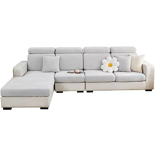 Jianyana Fodera universale per cuscino in tessuto jacquard a forma di L