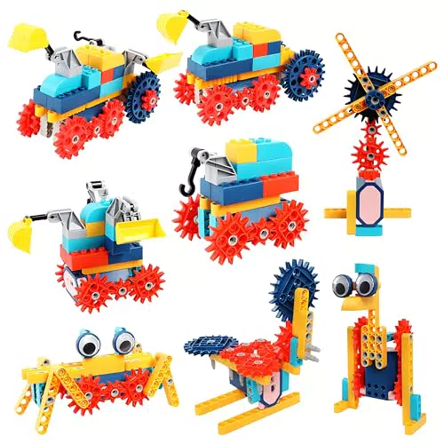 Blocchi da Costruzione Tecnica Elettrica RC Robot Giocattolo per Bambini Prescolari
