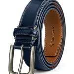 Cintura Uomo in Pelle per Jeans Casual 35mm - Trim Regolabile