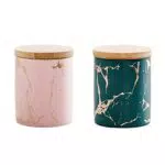 KINLYBO barattoli in ceramica ermetici per tè, caffè e zucchero