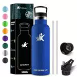 Borraccia Termica KollyKolla per Bambini con Cannuccia 500ml - Senza BPA, Acciaio Inox, Senza Perdite - Ideale per Sport e Viaggio