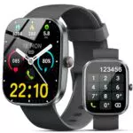 Smartwatch Kuizil Uomo Donna con Risposta Chiamate, Orologio Smartwatch con Sonno/Cardiofrequenzimetro, SpO2, Fitness Tracker, IP68 Impermeabile