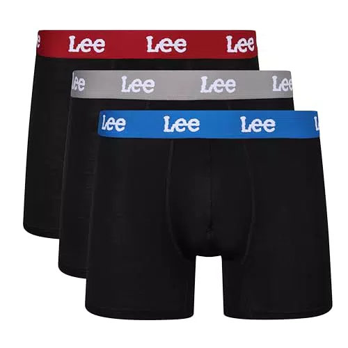 Lee Slip Boxer da Uomo in Viscosa di Bamboo Morbida con Elastico Elasticizzato - Intimo Comodo e Traspirante