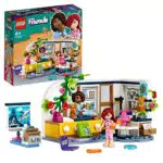 LEGO Friends La Cameretta di Aliya - Camera da Letto per Pigiama Party con Paisley e Cane Giocattolo