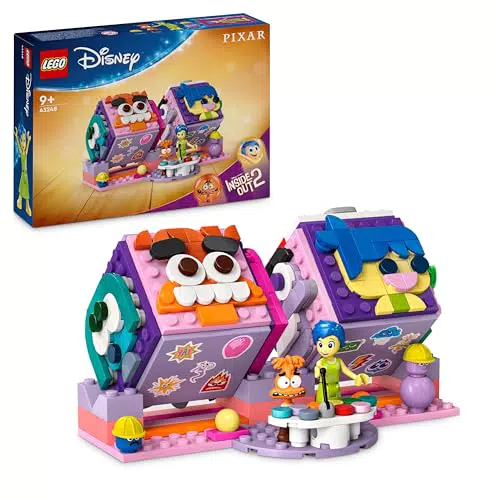 LEGO Disney Mood Cube di Inside Out 2 - Giocattolo Antistress da Costruire per Bambini - Pixar