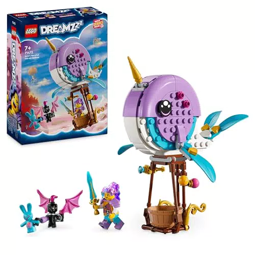 LEGO Mongolfiera-Narvalo di Izzie con Animali Marini: Giocattolo Balena Trasformabile