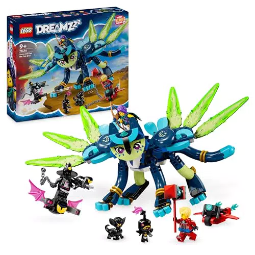 LEGO Zoey e Zian, Set Giocattolo con Gatto-Gufo e Minifigure per Bambini 9+