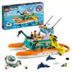 LEGO Friends Catamarano di Salvataggio con Figure di Animali e Sottomarino