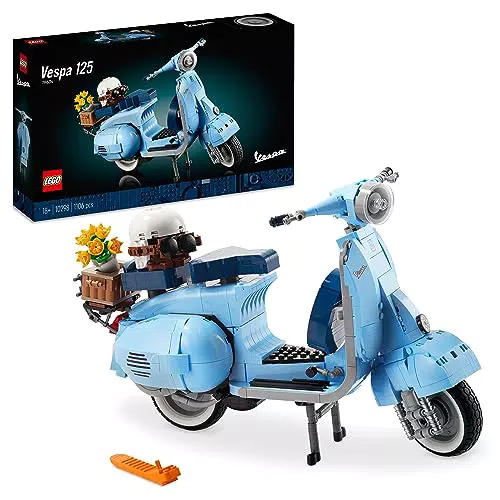 LEGO Icons Vespa 125 - Kit Modellismo per Adulti, Idea Regalo Creativa