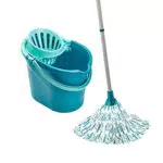 Leifheit Set Classic Mop Pavimenti in Viscosa con Fibre Assorbenti