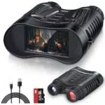Binocolo Visione Notturna Infrarossi 300M con Zoom 8X e Scheda TF 32GB