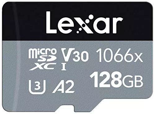 Lexar Professional 1066x Micro SD 128 GB - Scheda microSDXC UHS-I con Adattatore SD - Lettura fino a 160MB/s