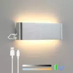 Lightsjoy Lampada da Parete Dimmerabile 30cm USB Ricaricabile per Interni