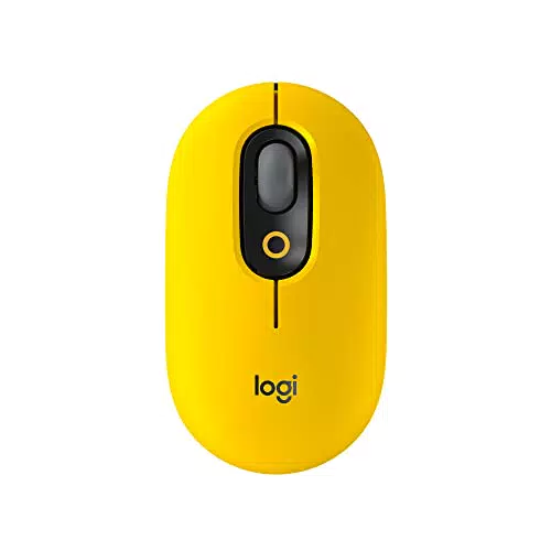 Mouse Wireless Logitech POP con Emoji Personalizzabili - Tecnologia SilentTouch, Design Compatto e Multidispositivo
