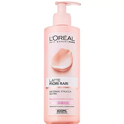 L'Oréal Paris Latte Struccante Fiori Rari per Pelli Sensibili - 400 ml