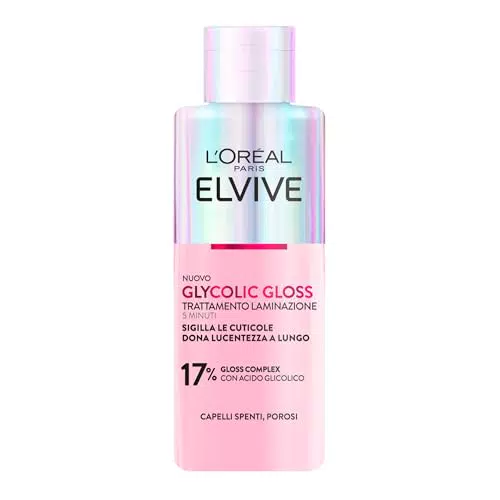 L'Oréal Paris Elvive Trattamento Laminazione Capelli Setosi con Acido Glicolico