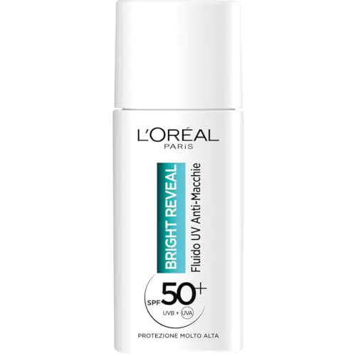 L'Oréal Paris Fluido UV Anti-Macchie SPF 50+ con Niacinamide e Vitamina E