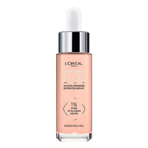 L'Oréal Paris Siero Colorato con Acido Ialuronico, Fondotinta Liquido Nutriente
